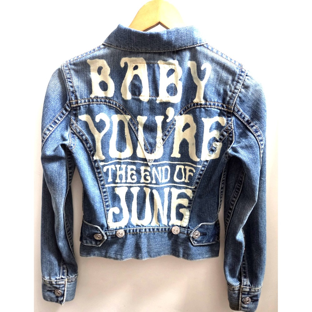 Levi Iconic Trucker Jacket XS Taylor Swift Personal Baby You're The End Of June
